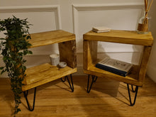 Load image into Gallery viewer, RUSTIC BEDSIDE TABLES