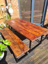 Load image into Gallery viewer, GARDEN TABLE - TRAPEZIUM LEGS