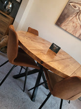 Load image into Gallery viewer, ROUND RUSTIC DINING TABLE - SPIDER BASE LEGS