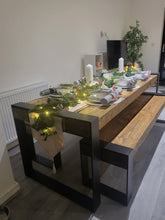 Load image into Gallery viewer, SLEEPER DINING TABLE - WRAP AROUND LEGS