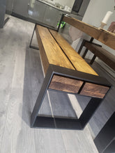 Load image into Gallery viewer, RAILWAY SLEEPER BENCH - WRAP AROUND LEGS