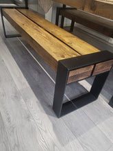 Load image into Gallery viewer, RAILWAY SLEEPER BENCH - WRAP AROUND LEGS