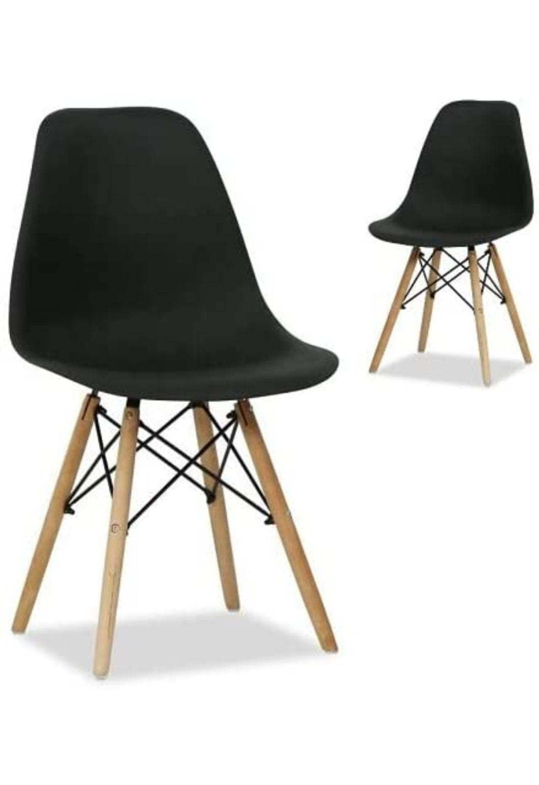 BLACK GEO DINING CHAIRS - SET OF 4